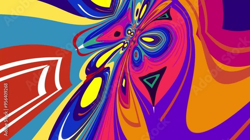 Abstract background  colorful fluid and liquid  psychedelic motion