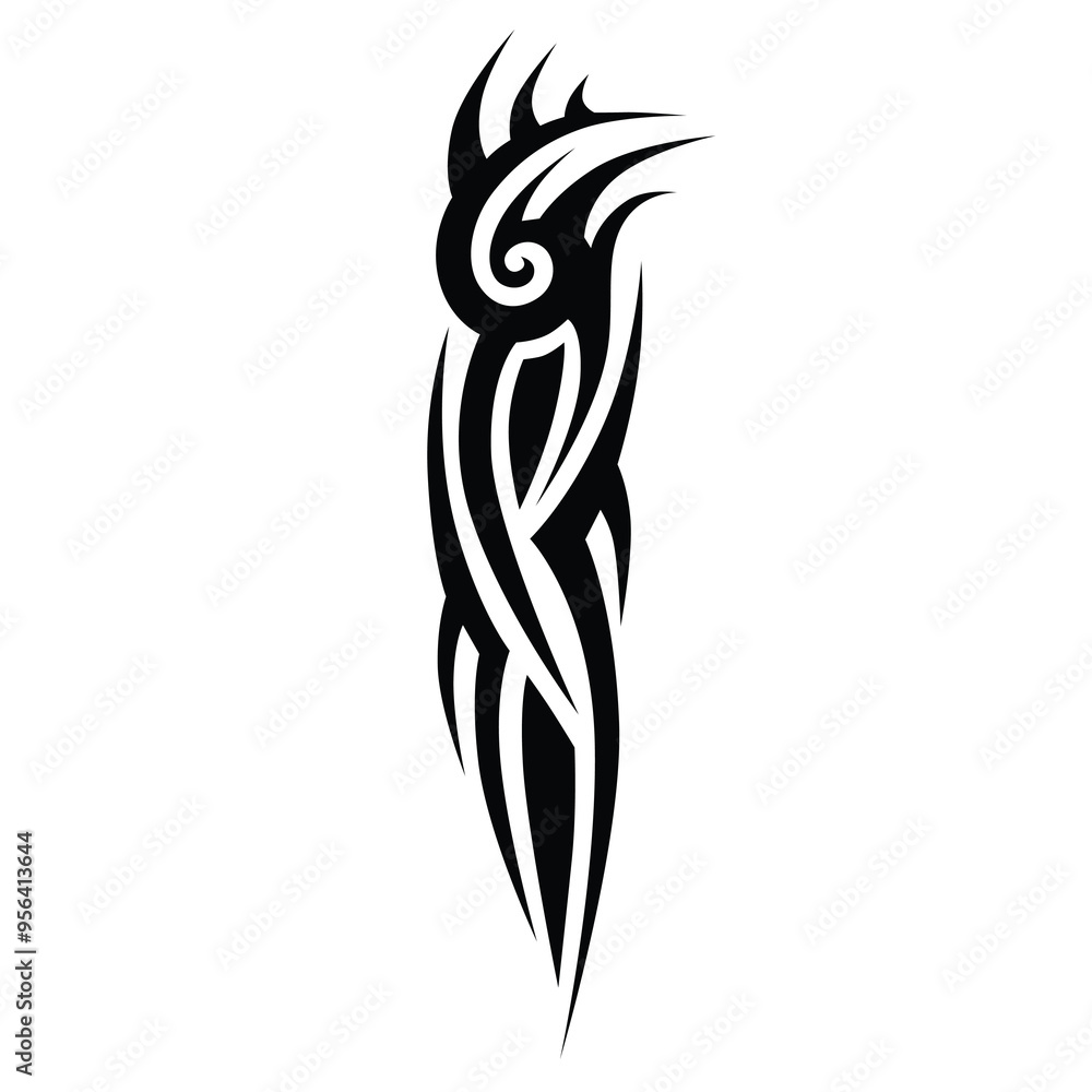Obraz premium Tattoo designs. Tattoo tribal vector designs. Art tribal tattoo.