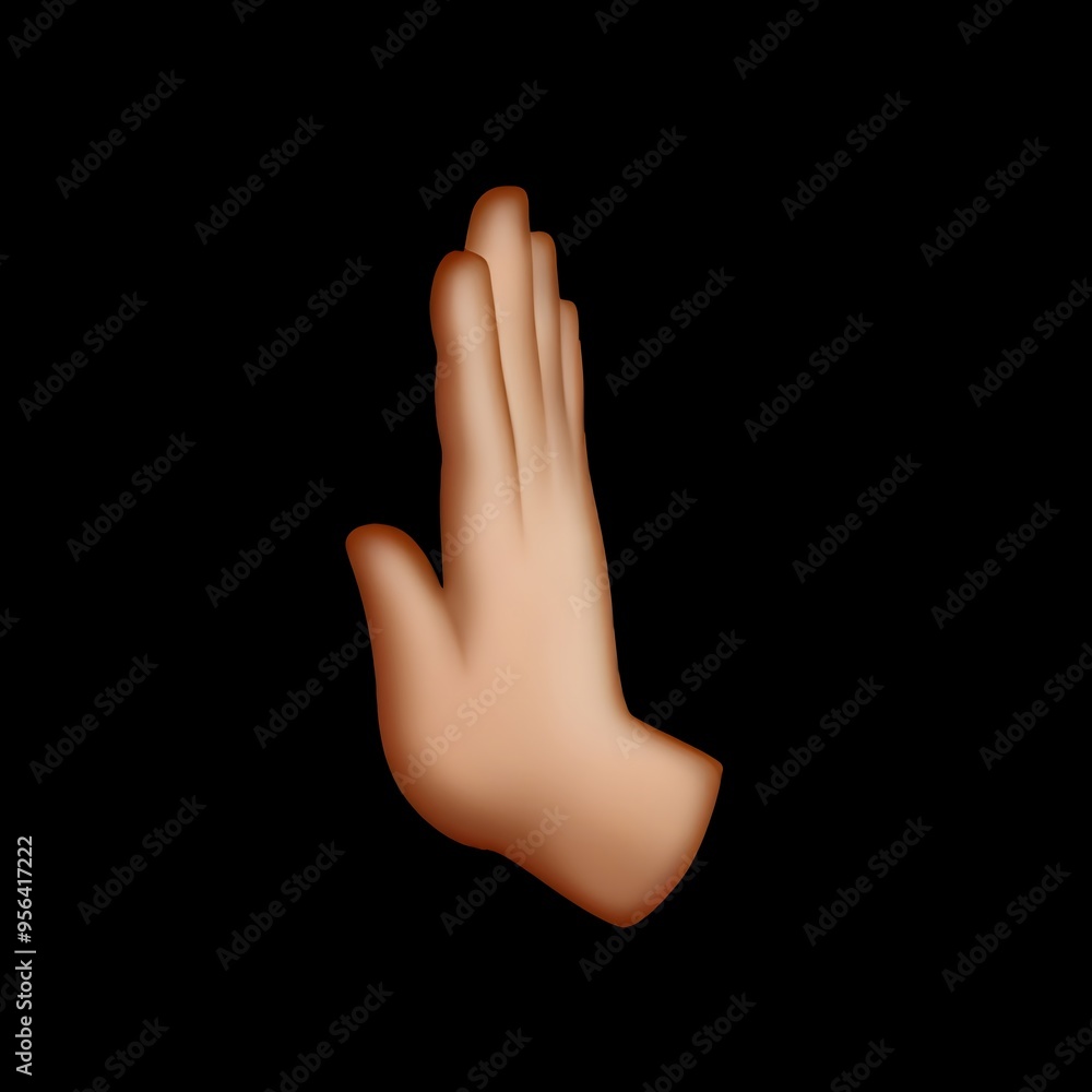 Fototapeta premium Folded Hands Emoji 