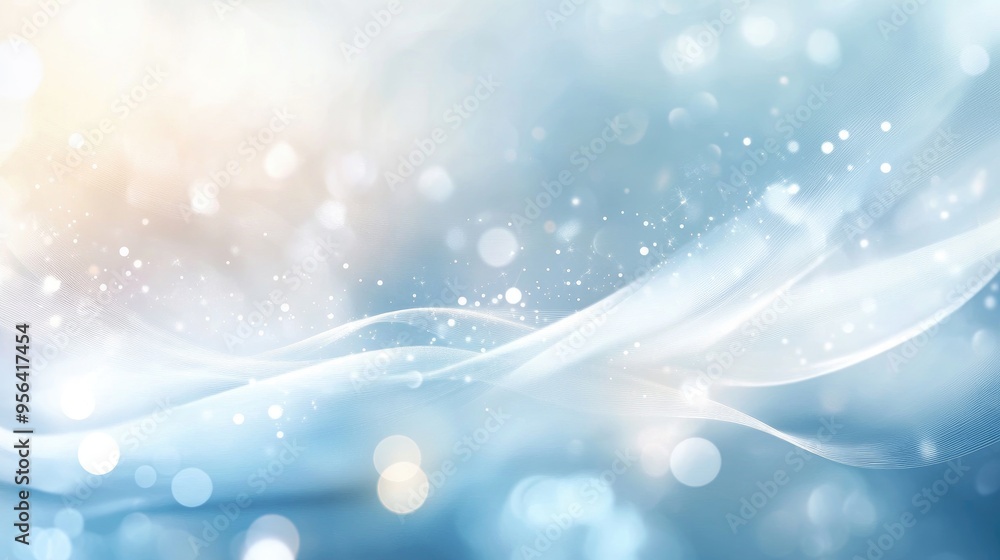 Elegant white and blue luxury background with a bright, softly blurred light effect for a refined aesthetic Elegant white and blue luxury background with a bright, softly blurred light effect for a refined aesthetic