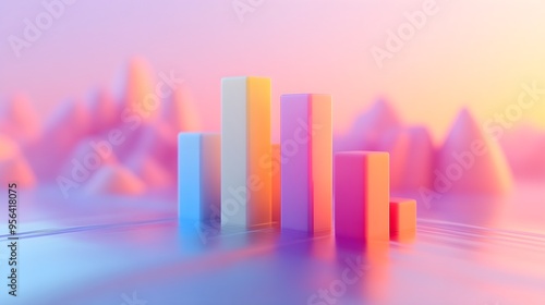 Abstract Colorful Geometric Shapes Background