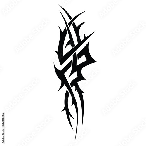 Tattoo designs. Tattoo tribal vector designs. Art tribal tattoo.