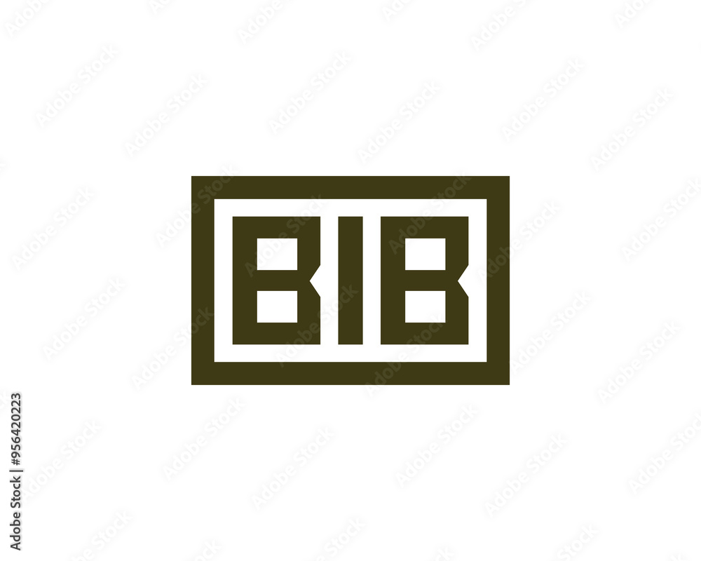 Obraz premium BIB Logo design vector template. BIB