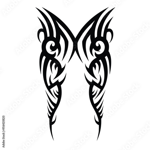 Tattoo designs. Tattoo tribal vector designs. Art tribal tattoo.