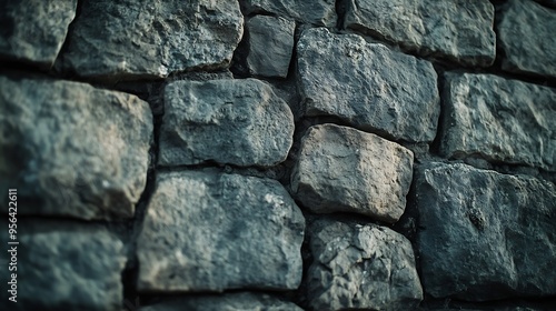 Full frame shot of stone wall 4 : Generative AI photo