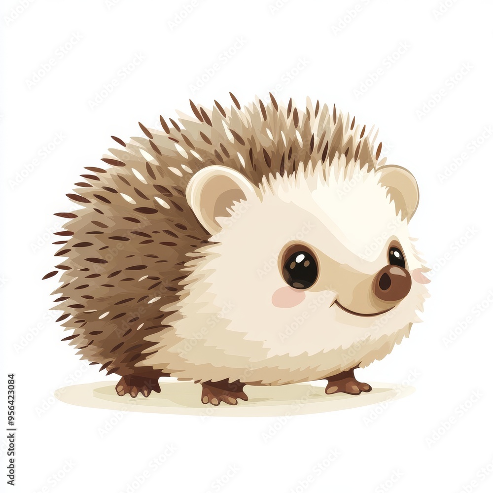 vector graphic of a cute hedgehog vector graphic of a cute hedgehog