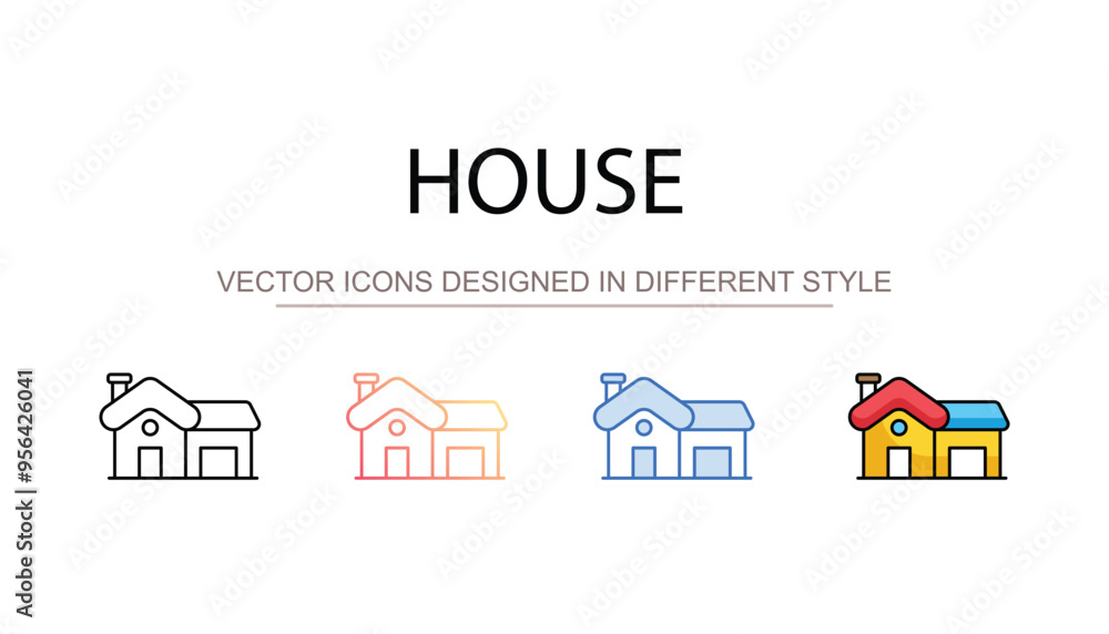 House icon design with white background stock illustration House icon design with white background stock illustration