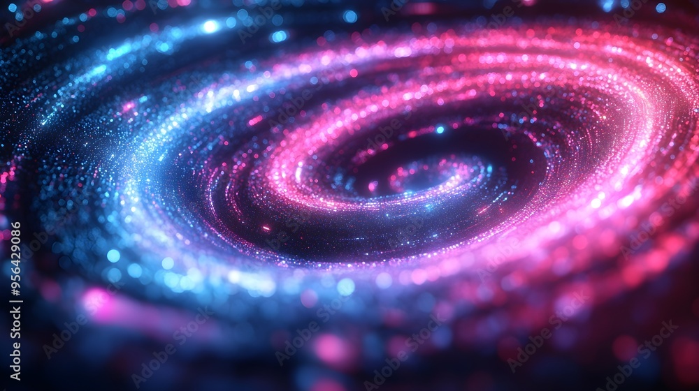 Abstract Pink & Blue Glitter Swirl Background Abstract Pink & Blue Glitter Swirl Background