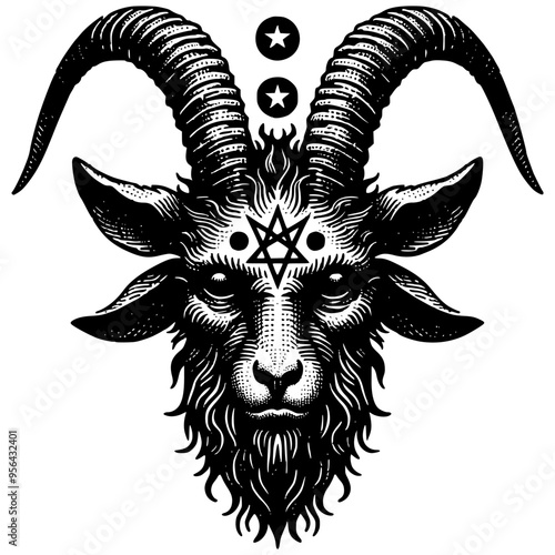 Vintage Baphomet Illustration