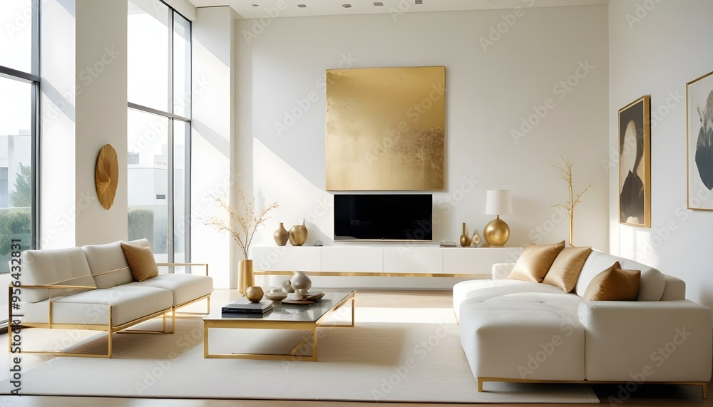 Photo interior modern design room 3d illustration Photo interior modern design room 3d illustration