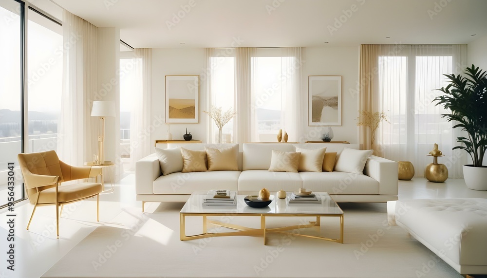 Photo interior modern design room 3d illustration Photo interior modern design room 3d illustration
