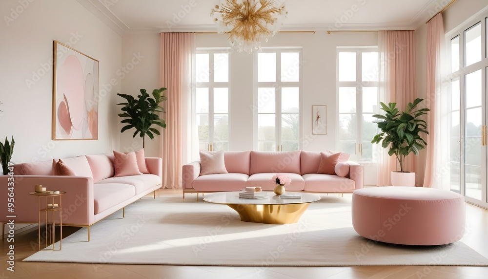 Photo interior modern design room 3d illustration Photo interior modern design room 3d illustration