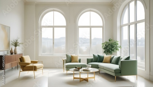 Photo interior modern design room 3d illustration