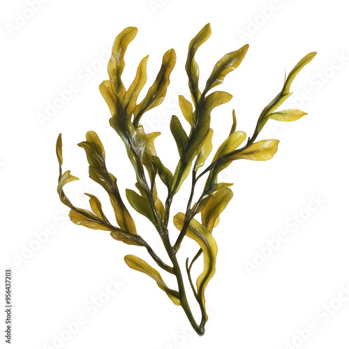  Seaweed object isolated on transparent png.  