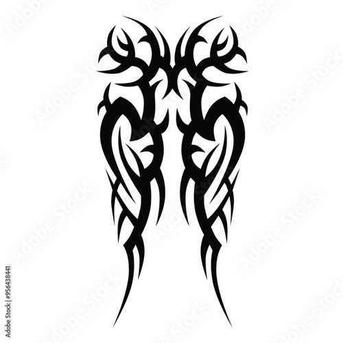 Tattoo designs. Tattoo tribal vector designs. Art tribal tattoo.