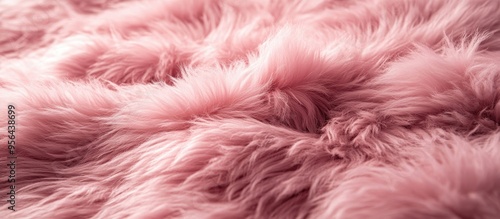 Soft Pink Fluffy Fur Texture Background for Cozy and Warm Design Concepts