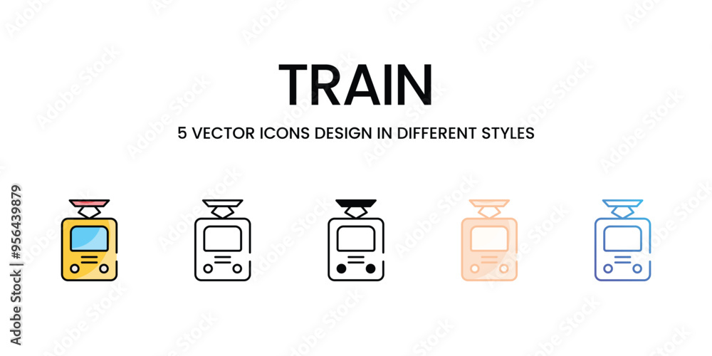 Train icons set ready to use vector icon stock illustration Train icons set ready to use vector icon stock illustration