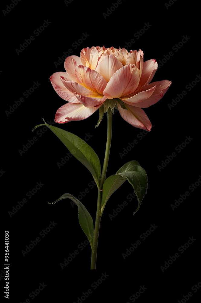 pink flower isolated on black background pink flower isolated on black background