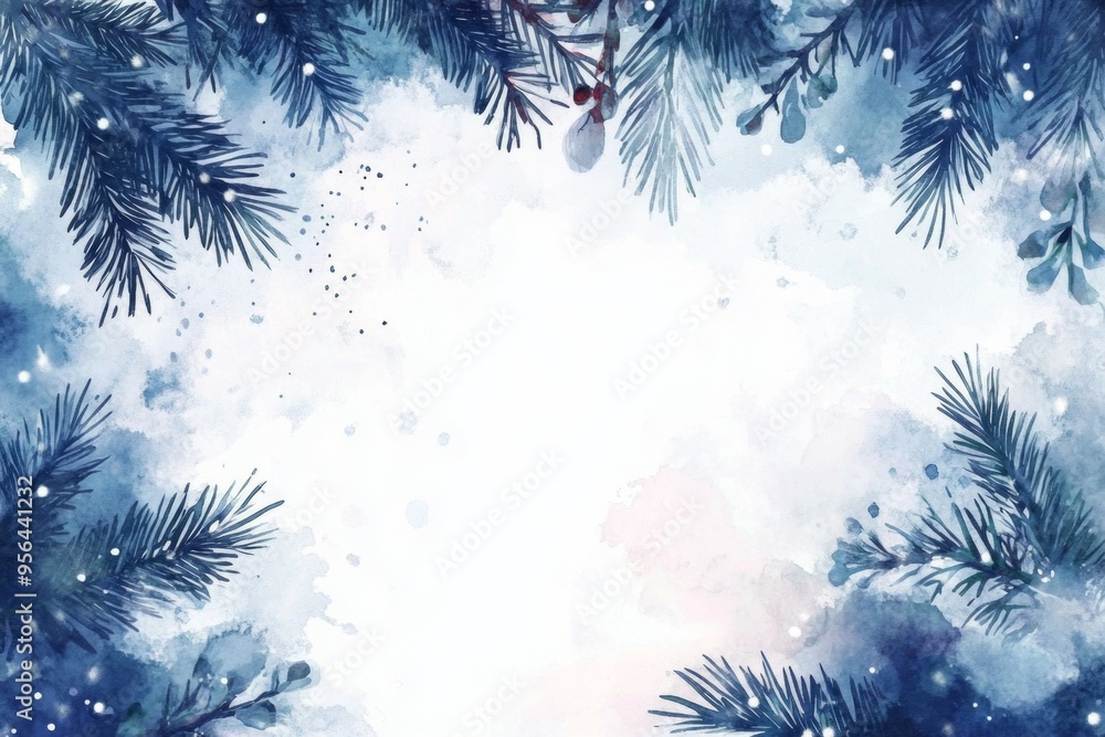 watercolor winter christmas paper watercolor winter christmas paper