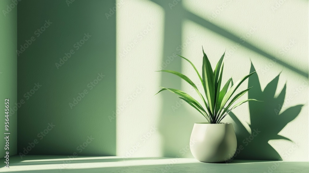 A green minimal design with a single focal point, drawing the viewer's eye A green minimal design with a single focal point, drawing the viewer's eye