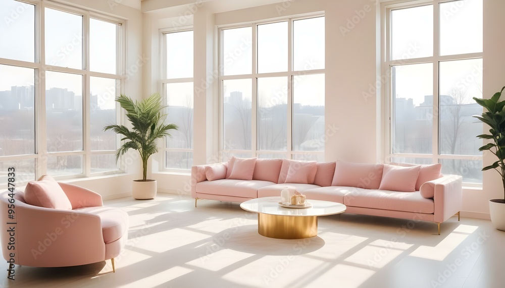Photo interior modern design room 3d illustration Photo interior modern design room 3d illustration