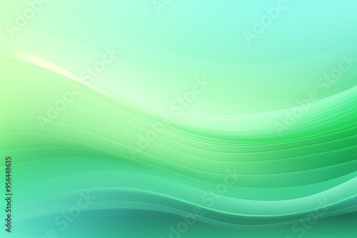 Gradient Green background with hologram effect