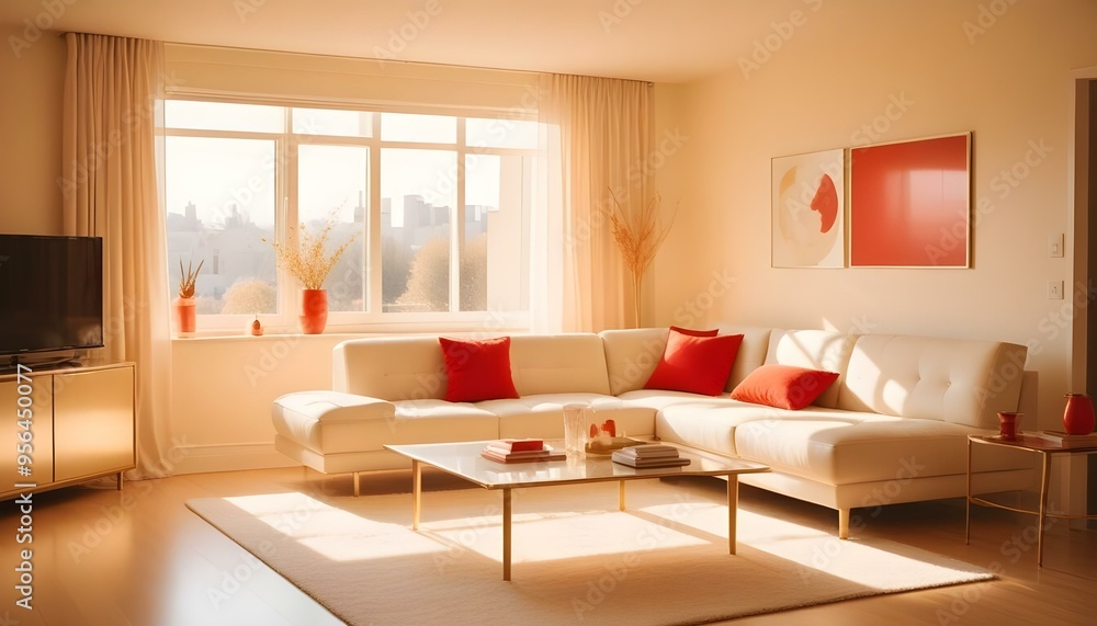 Photo interior modern design room 3d illustration Photo interior modern design room 3d illustration