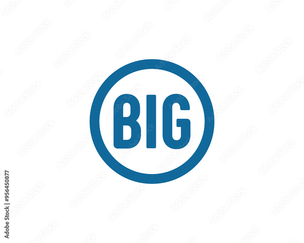 BIG logo design vector template. BIG BIG logo design vector template. BIG