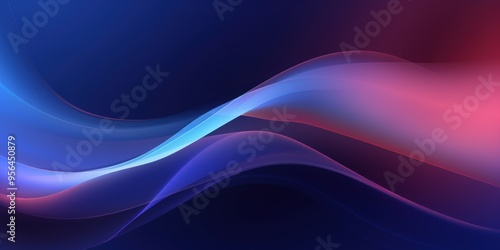 Gradient Navy Blue background with hologram effect