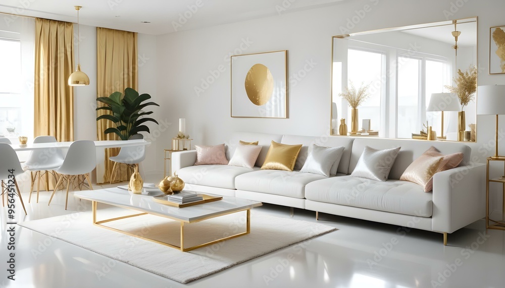 Photo interior modern design room 3d illustration Photo interior modern design room 3d illustration