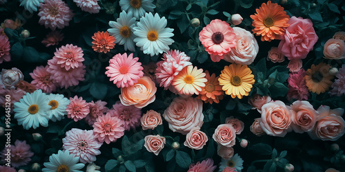 Wallpaper Mural Mother's Day card. International Women's Day. Flowers backdrop. Torontodigital.ca