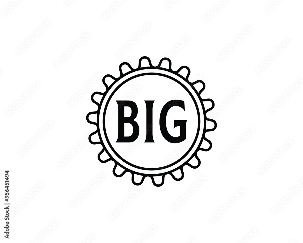 BIG logo design vector template. BIG BIG logo design vector template. BIG