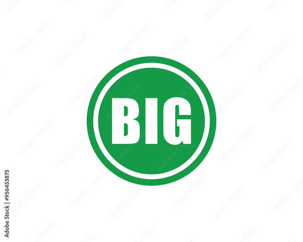 BIG logo design vector template. BIG BIG logo design vector template. BIG