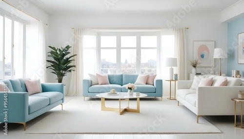 Photo interior modern design room 3d illustration