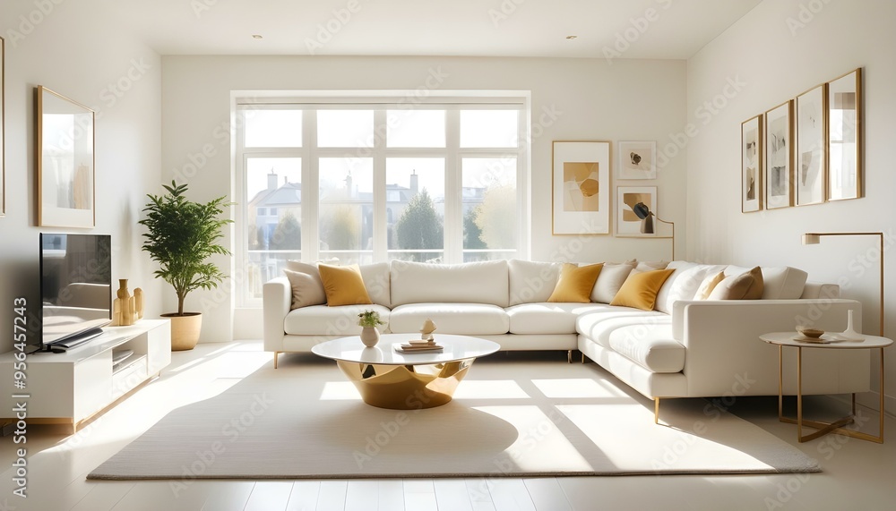 Photo interior modern design room 3d illustration Photo interior modern design room 3d illustration
