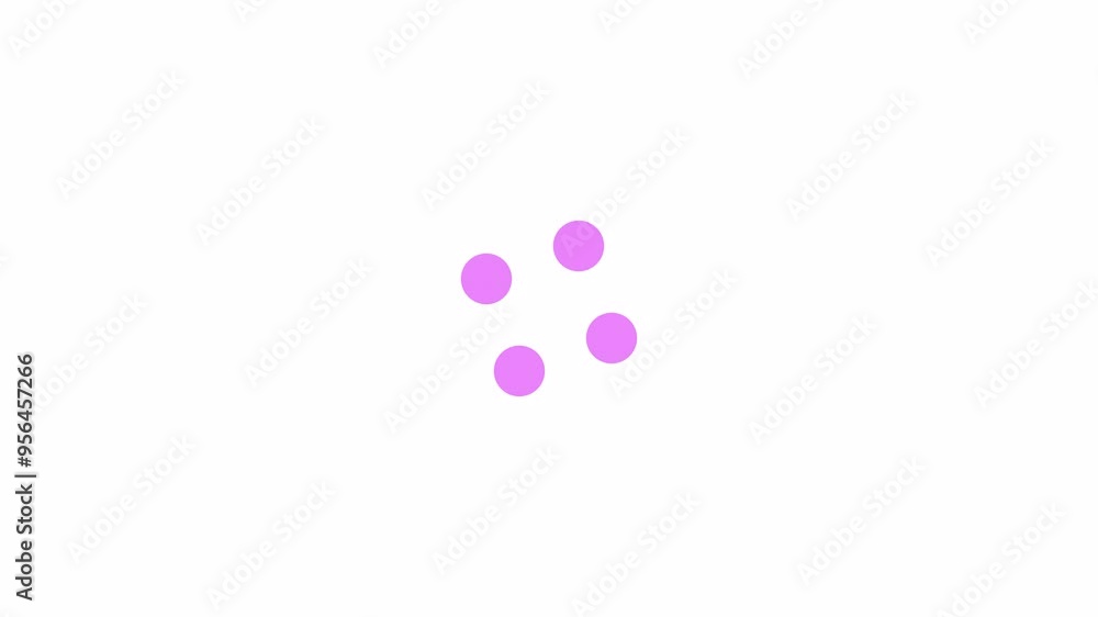 Large and small spots rotation loading animation. Mobile app data update animated element 2D abstract 4K video motion graphic on white background. Spinning spots loader download upload for web design Large and small spots rotation loading animation. Mobile app data update animated element 2D abstract 4K video motion graphic on white background. Spinning spots loader download upload for web design