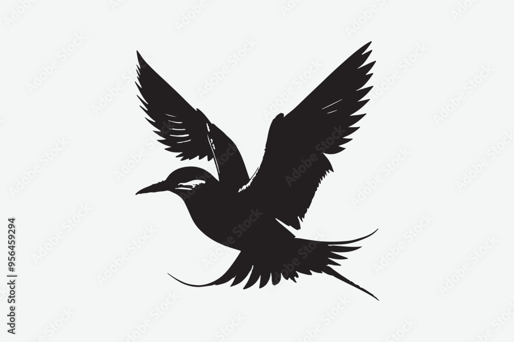 Fototapeta premium Common Tern victor art and illustration
