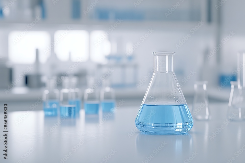 Scientific Precision in a Modern Laboratory Setting. AI generated illustration Scientific Precision in a Modern Laboratory Setting. AI generated illustration