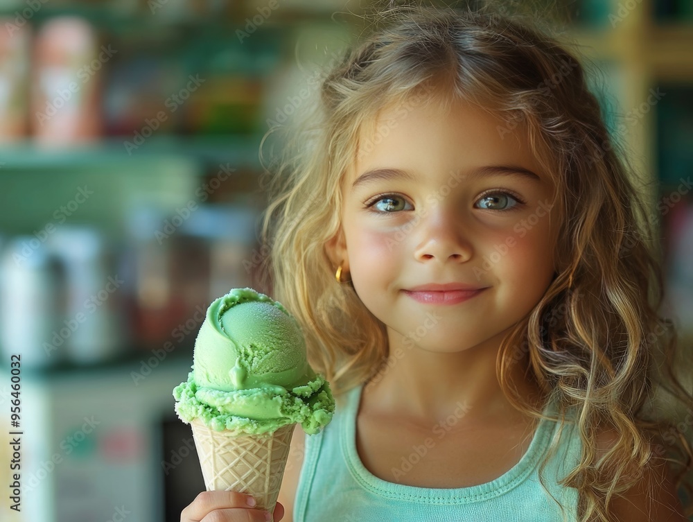 little girl with ice cream little girl with ice cream