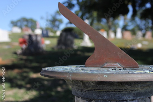 Old Sundial Located in Rose Hill Cemetery in Tyler TX