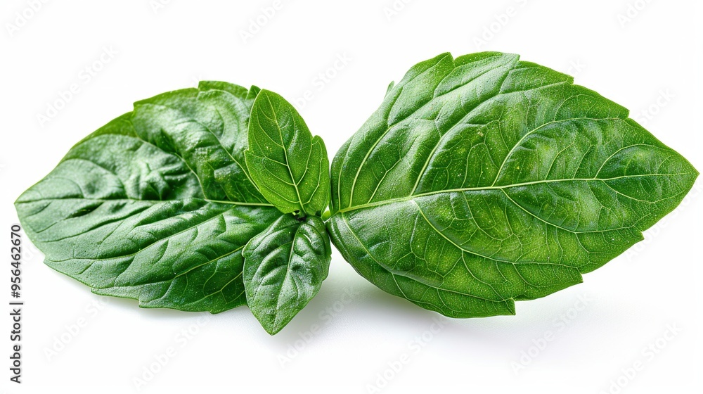 Obraz premium Fresh Green Basil Leaves