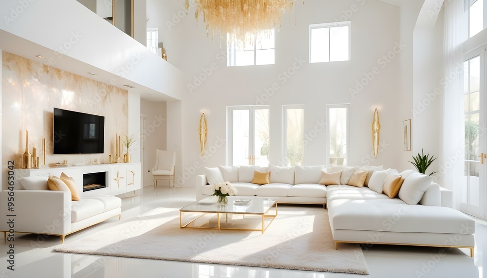 Photo interior modern design room 3d illustration Photo interior modern design room 3d illustration