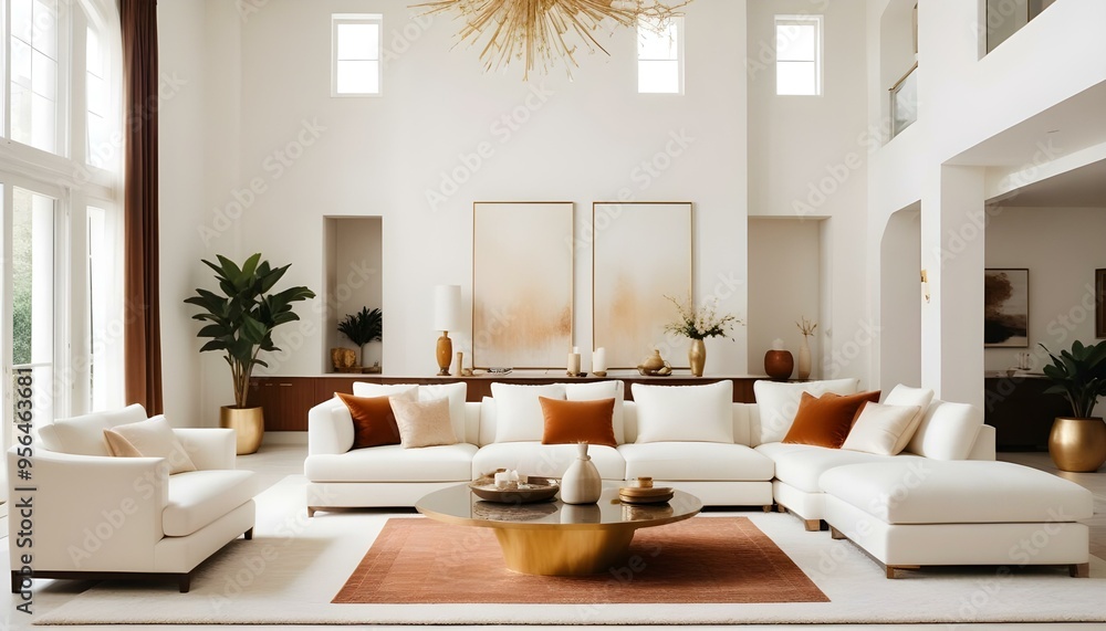 Photo interior modern design room 3d illustration Photo interior modern design room 3d illustration