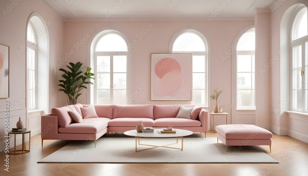 Photo interior modern design room 3d illustration Photo interior modern design room 3d illustration