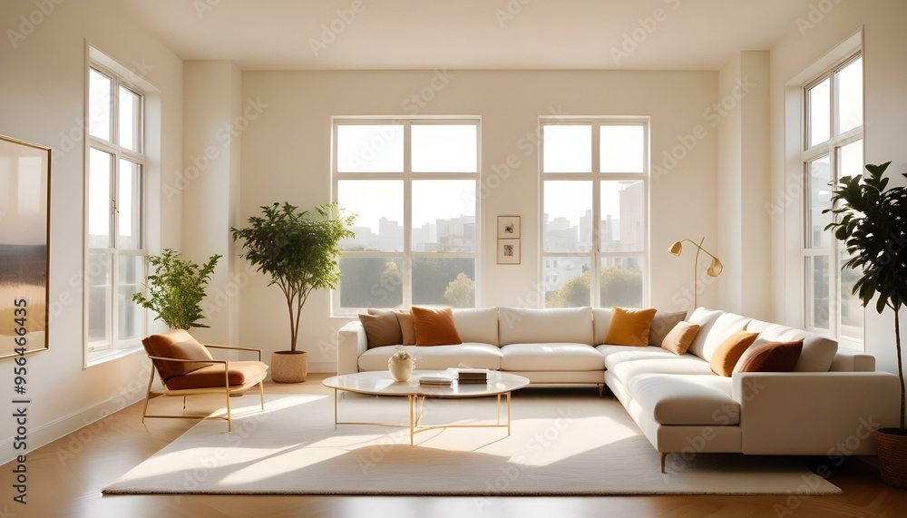 Photo interior modern design room 3d illustration Photo interior modern design room 3d illustration