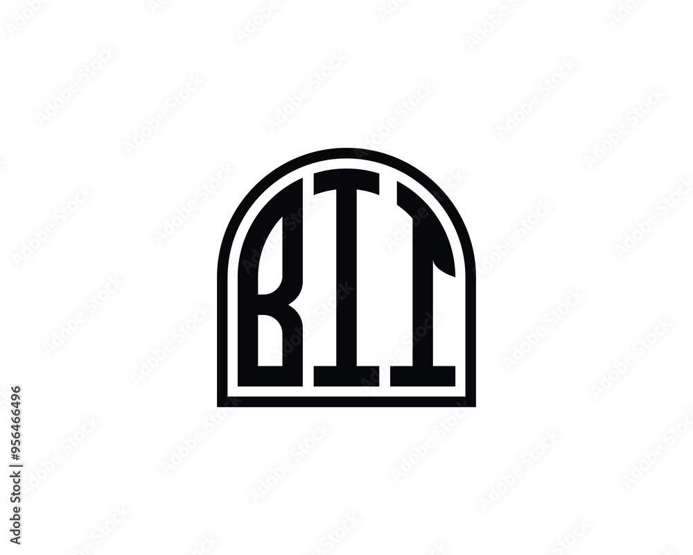 BII logo design vector template. BII BII logo design vector template. BII