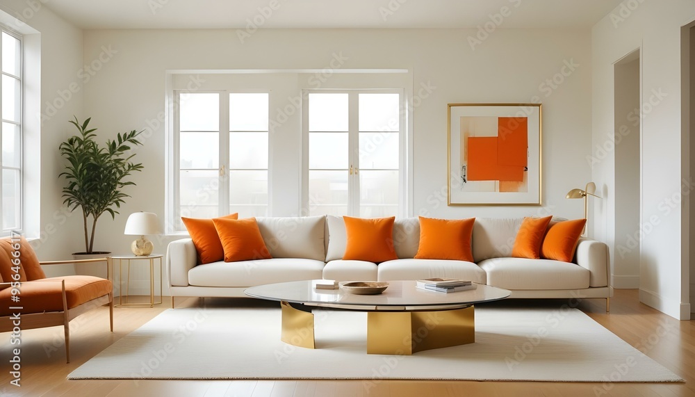 Photo interior modern design room 3d illustration Photo interior modern design room 3d illustration