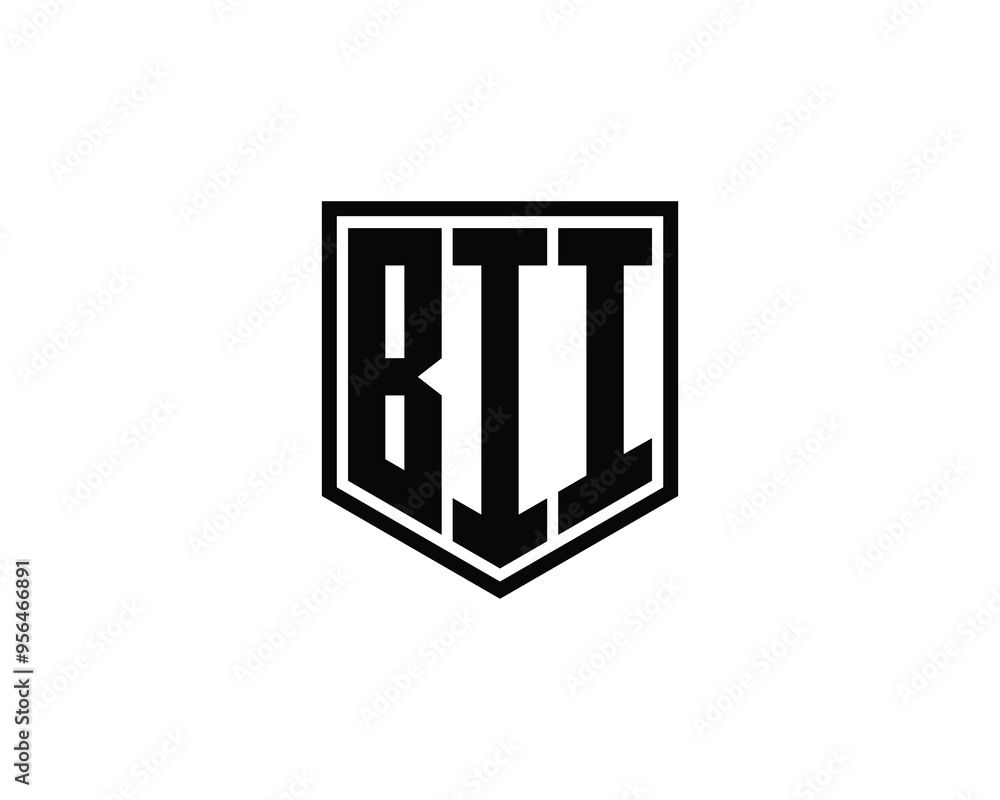 BII logo design vector template. BII BII logo design vector template. BII