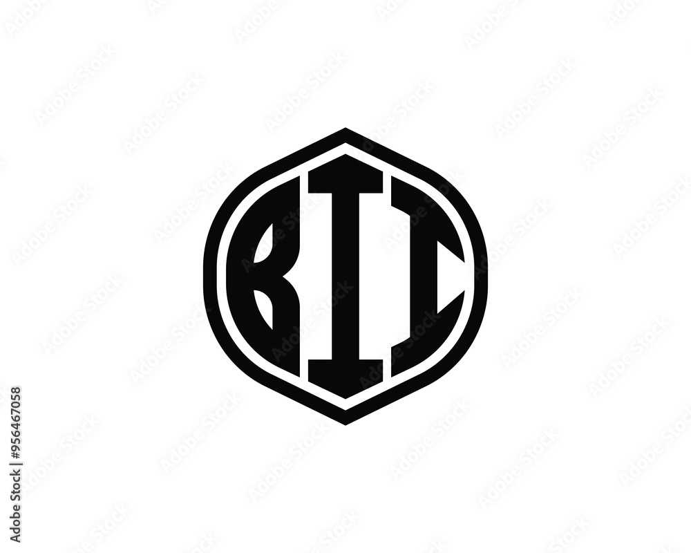 BII logo design vector template. BII BII logo design vector template. BII