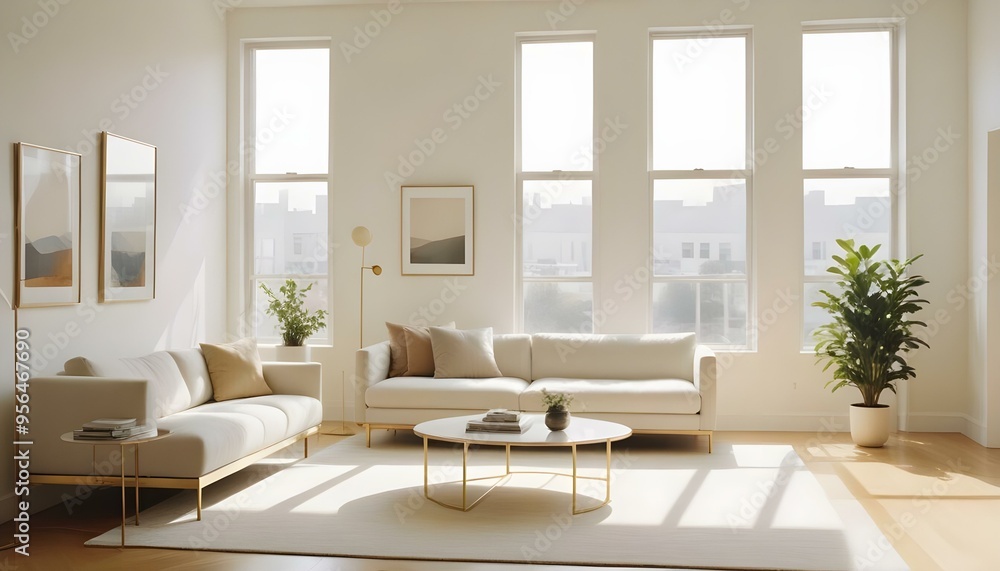 Photo interior modern design room 3d illustration Photo interior modern design room 3d illustration